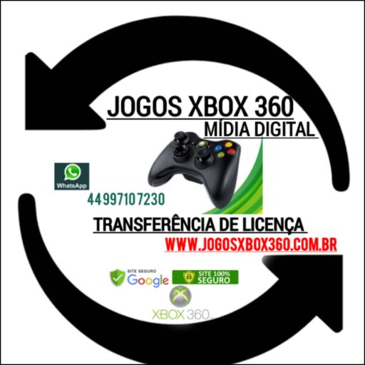 Jogos Xbox 360 Transferência de Licença Mídia Digital